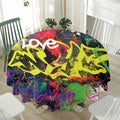 Love NYC Graffiti Print Waterproof Round Tablecloth