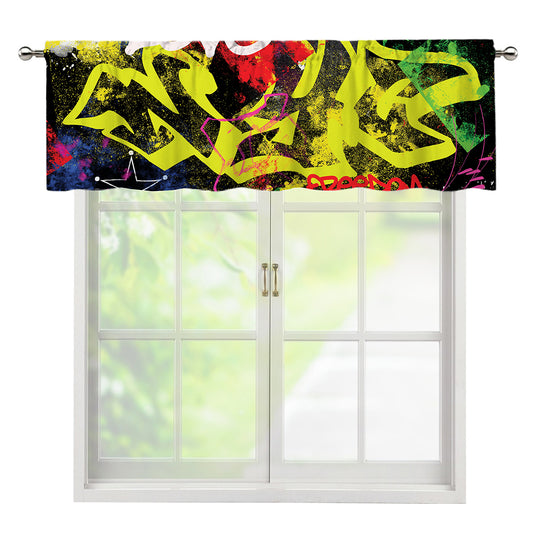 Love NYC Graffiti Print Window Valance