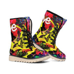 Love NYC Graffiti Print Winter Boots