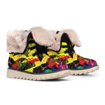 Love NYC Graffiti Print Winter Boots