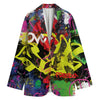 Love NYC Graffiti Print Women's Blazer