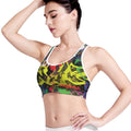 Love NYC Graffiti Print Women's Sports Bra