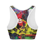 Love NYC Graffiti Print Women's Sports Bra