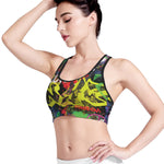 Love NYC Graffiti Print Women's Sports Bra