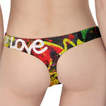 Love NYC Graffiti Print Women's Thong