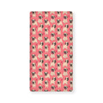 Love Pug Pattern Print Baby Crib Sheet