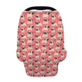 Love Pug Pattern Print Baby Seat Cover
