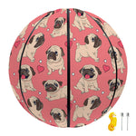 Love Pug Pattern Print Basketball
