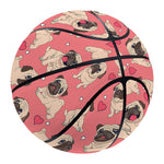 Love Pug Pattern Print Basketball