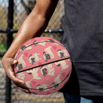 Love Pug Pattern Print Basketball