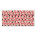 Love Pug Pattern Print Beach Towel