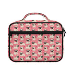 Love Pug Pattern Print Briefcase Bible Bag