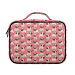 Love Pug Pattern Print Briefcase Bible Bag