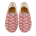 Love Pug Pattern Print Casual Shoes