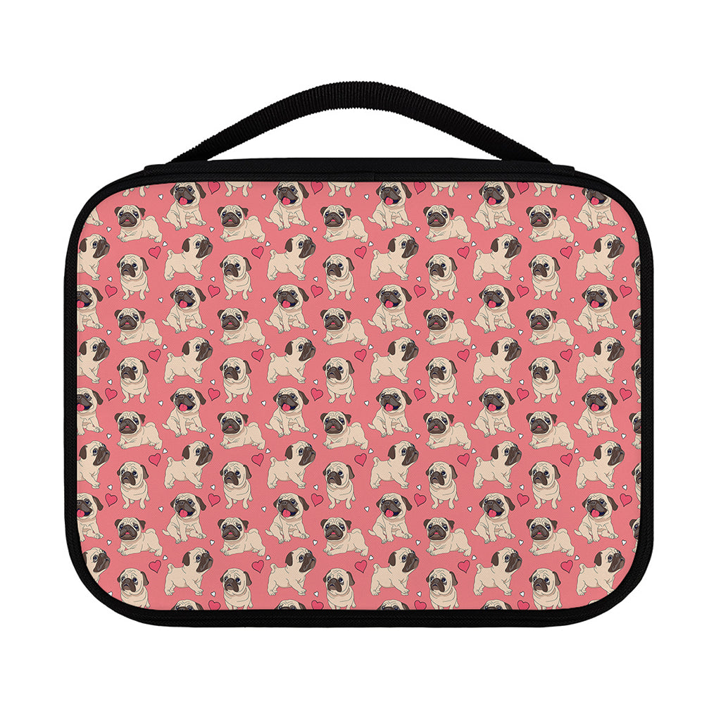Love Pug Pattern Print Classic Bible Case