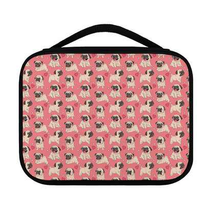 Love Pug Pattern Print Classic Bible Case