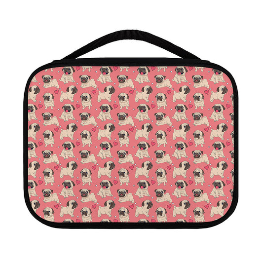 Love Pug Pattern Print Classic Bible Case