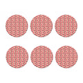 Love Pug Pattern Print Coaster Set