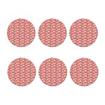 Love Pug Pattern Print Coaster Set