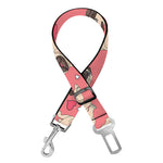 Love Pug Pattern Print Dog Seat Belt