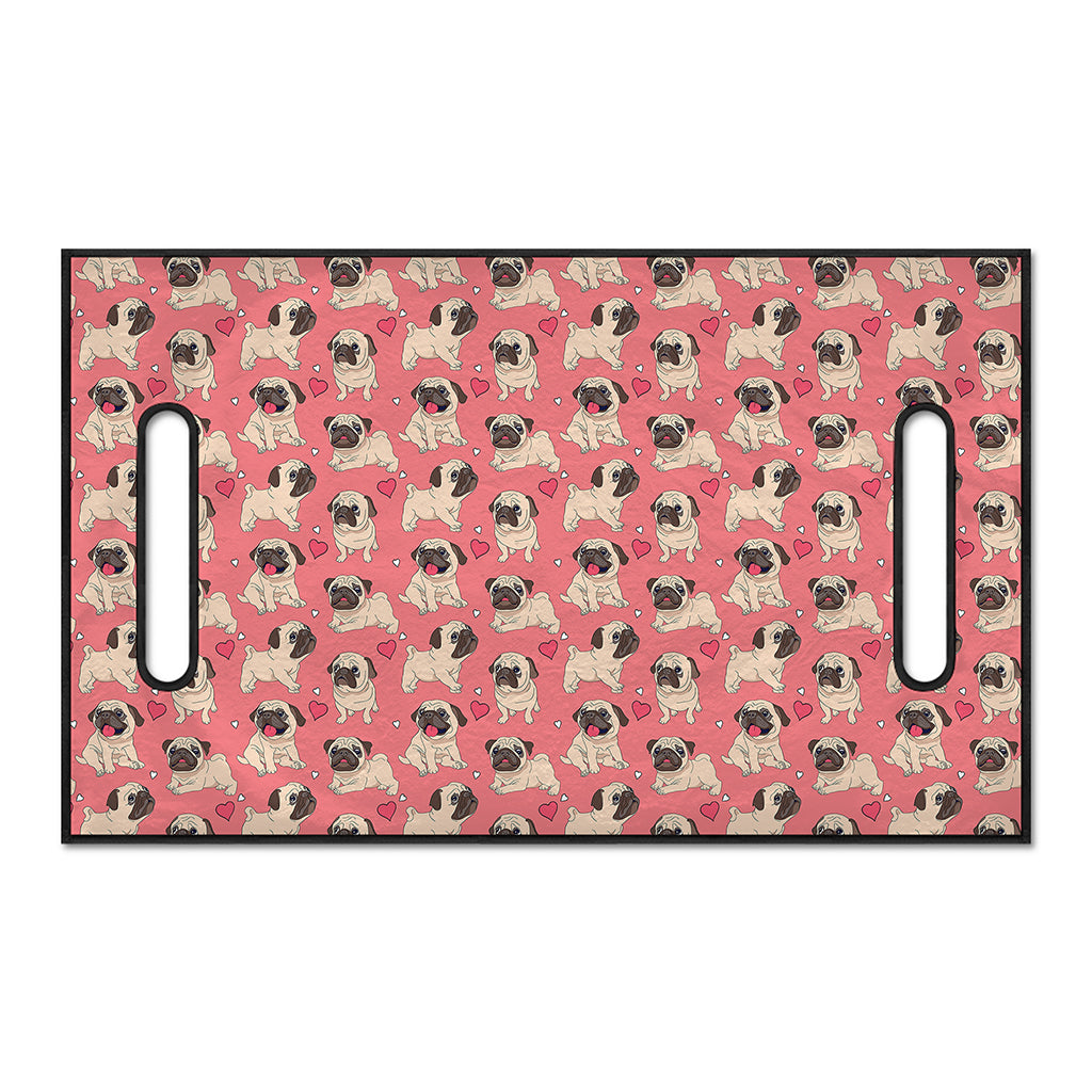 Love Pug Pattern Print Golf Cart Seat Cover