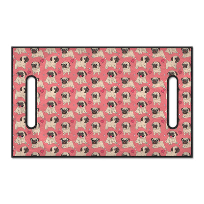 Love Pug Pattern Print Golf Cart Seat Cover