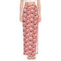 Love Pug Pattern Print High Slit Maxi Skirt