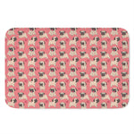 Love Pug Pattern Print Indoor Door Mat