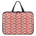Love Pug Pattern Print Laptop Sleeve With Handle