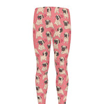 Love Pug Pattern Print Men's leggings
