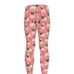 Love Pug Pattern Print Men's leggings