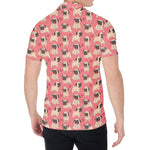 Love Pug Pattern Print Men's Shirt