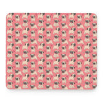 Love Pug Pattern Print Mouse Pad