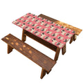 Love Pug Pattern Print Picnic Table Cover
