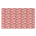 Love Pug Pattern Print Polyester Doormat