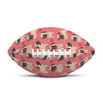 Love Pug Pattern Print Rugby Ball