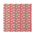 Love Pug Pattern Print Silk Bandana