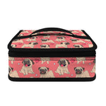 Love Pug Pattern Print Small Lunch Bag