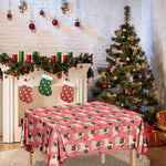 Love Pug Pattern Print Tablecloth