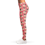 Love Pug Pattern Print Women's Leggings