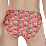 Love Pug Pattern Print Women's Panties