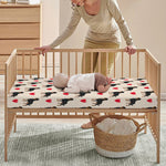 Love Rottweiler Pattern Print Baby Crib Sheet