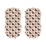 Love Rottweiler Pattern Print Bar Stool Covers