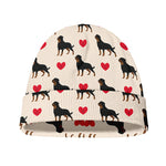 Love Rottweiler Pattern Print Beanie