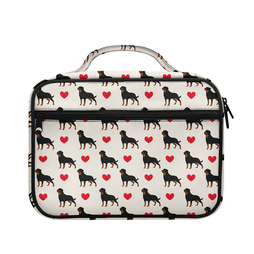 Love Rottweiler Pattern Print Briefcase Bible Bag