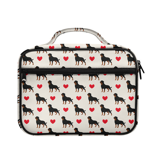 Love Rottweiler Pattern Print Briefcase Bible Bag