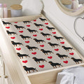 Love Rottweiler Pattern Print Changing Pad Cover