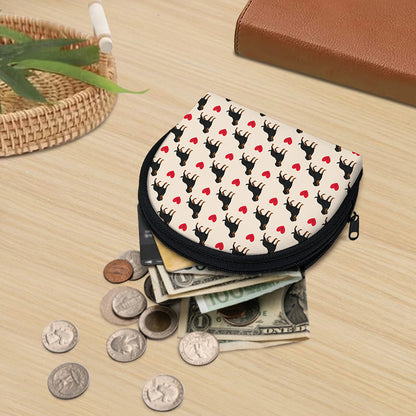 Love Rottweiler Pattern Print Coin Purse