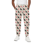 Love Rottweiler Pattern Print Cotton Pants