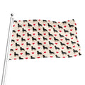 Love Rottweiler Pattern Print Flag